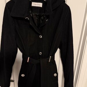 Calvin Klein Elegant Black Coat